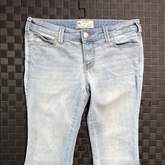 Free People Flare Blue Denim Jeans - Picture 2 of 5